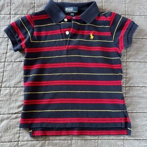 Polo Ralph Lauren polo shirt Boys 18M short sleeve navy blue Vintage 90s EUC